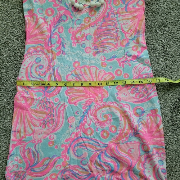 Lilly Pulitzer Pom Pom Dress Pink Blue Size XS - Picture 8 of 9